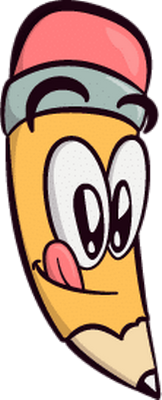 crayon - fourniture scolaire - éducation - smiley émoticône émoji cartoon clipart illustration - artémotic