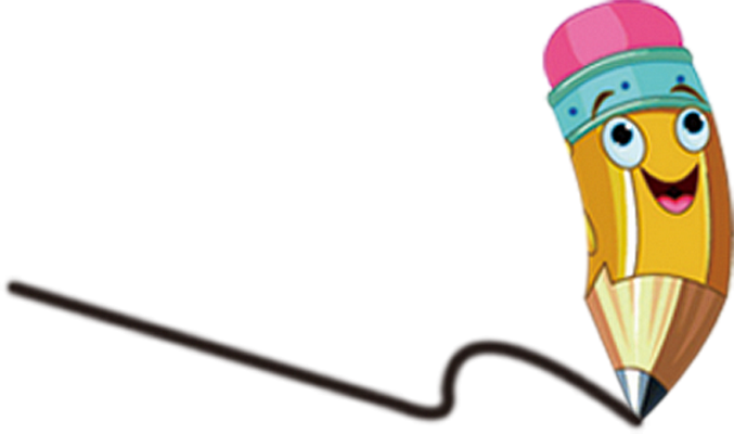 crayon - fourniture scolaire - éducation - smiley émoticône émoji cartoon clipart illustration - artémotic