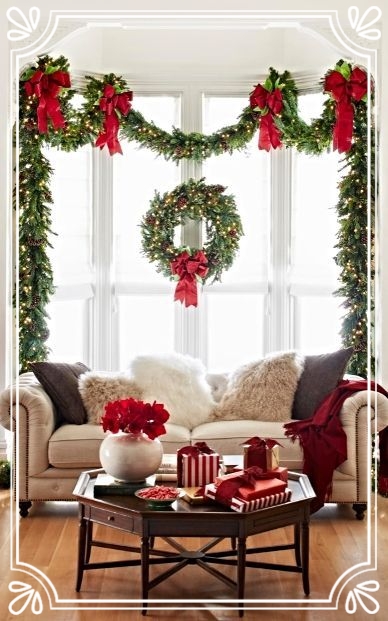 navidad, decoracion a domicilio, guinalda, tarjeta de navidad 