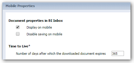 BI Platform Mobile Properties