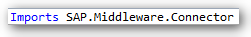 Visual Studio Import SAP NCo Connector