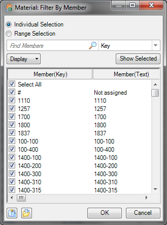 SAP Analysis for Office: Filter by Member