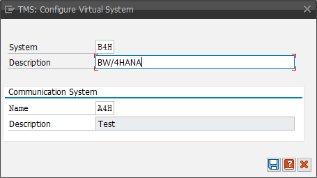 BW/4HANA Create Virtual System