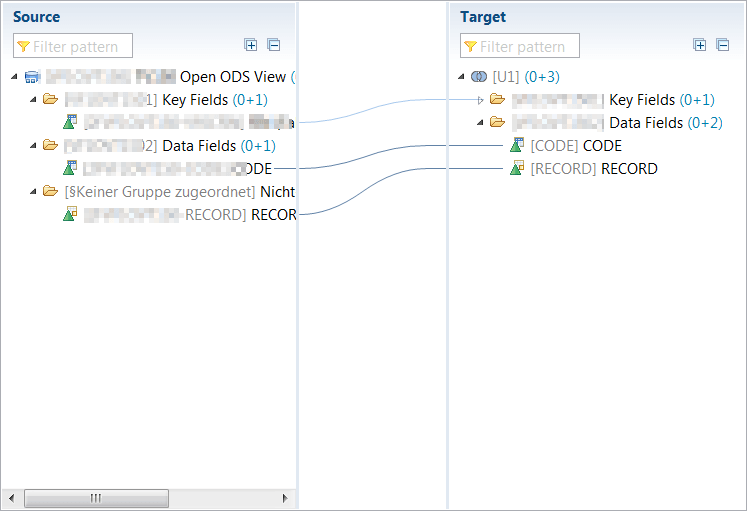 Mapping Field with Open ODS View