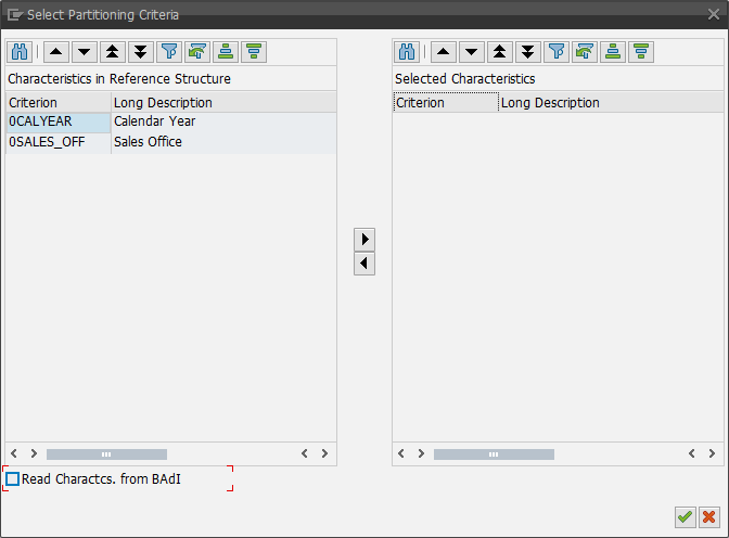 SPO: Select Partitioning Criteria