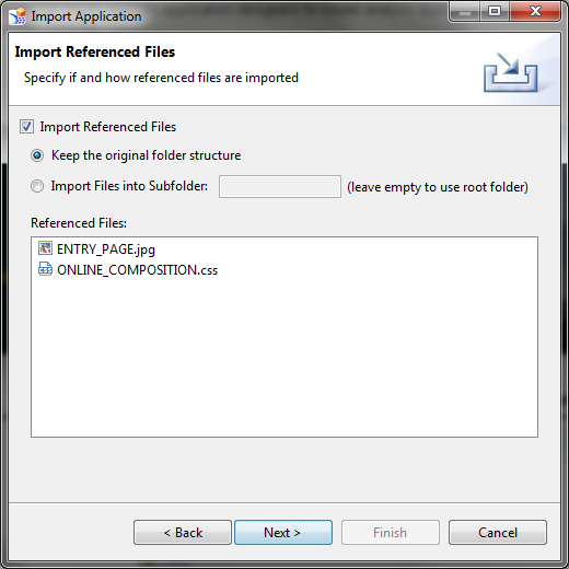 SAP Design Studio Import Application Referenced Files