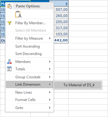 SAP Analysis for Office Link Dimension