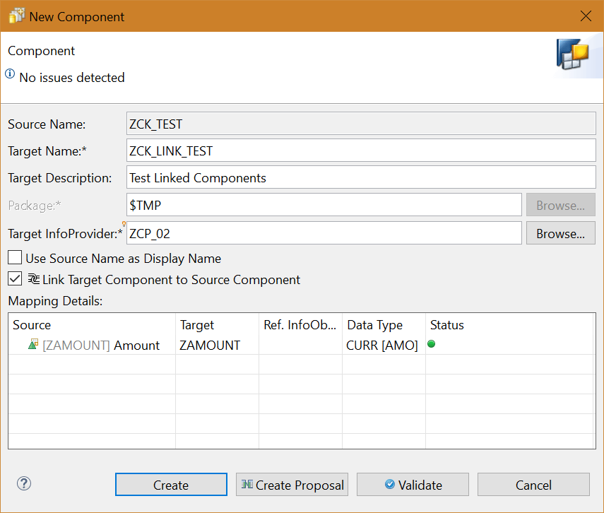 Create new Query Link Component