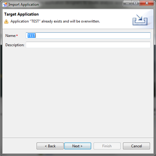 SAP Design Studio Import Application Target Application