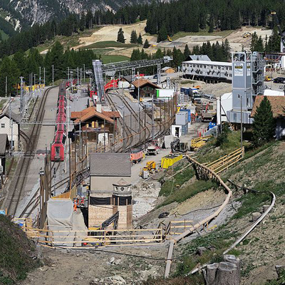 Albula Tunnel - Construction Site