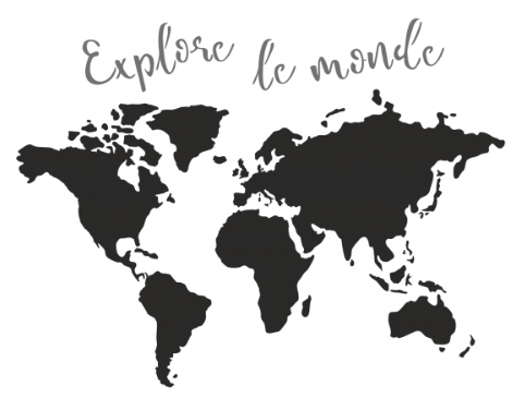 Explore le monde - 56 x 43 cm