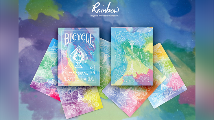 Bicycle Watercolor Rainbow Playing Cards / バイシクル ウォーター
