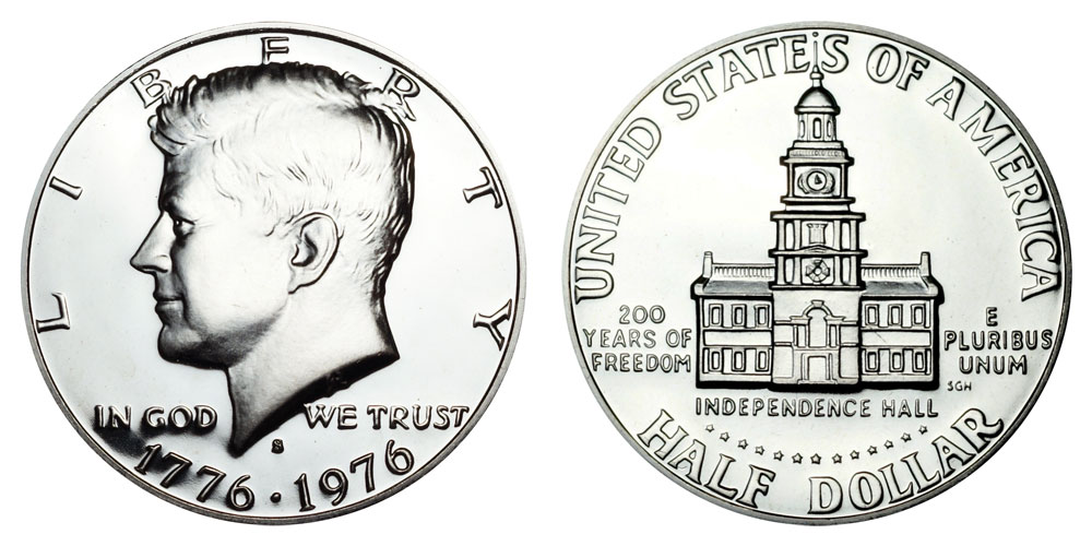 USA Half Doller 1776 - 1976（独立200周年記念 ハーフダラー