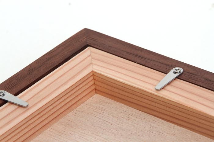 A2サイズ・ウォールナット無垢材ポスターフレーム - 木製