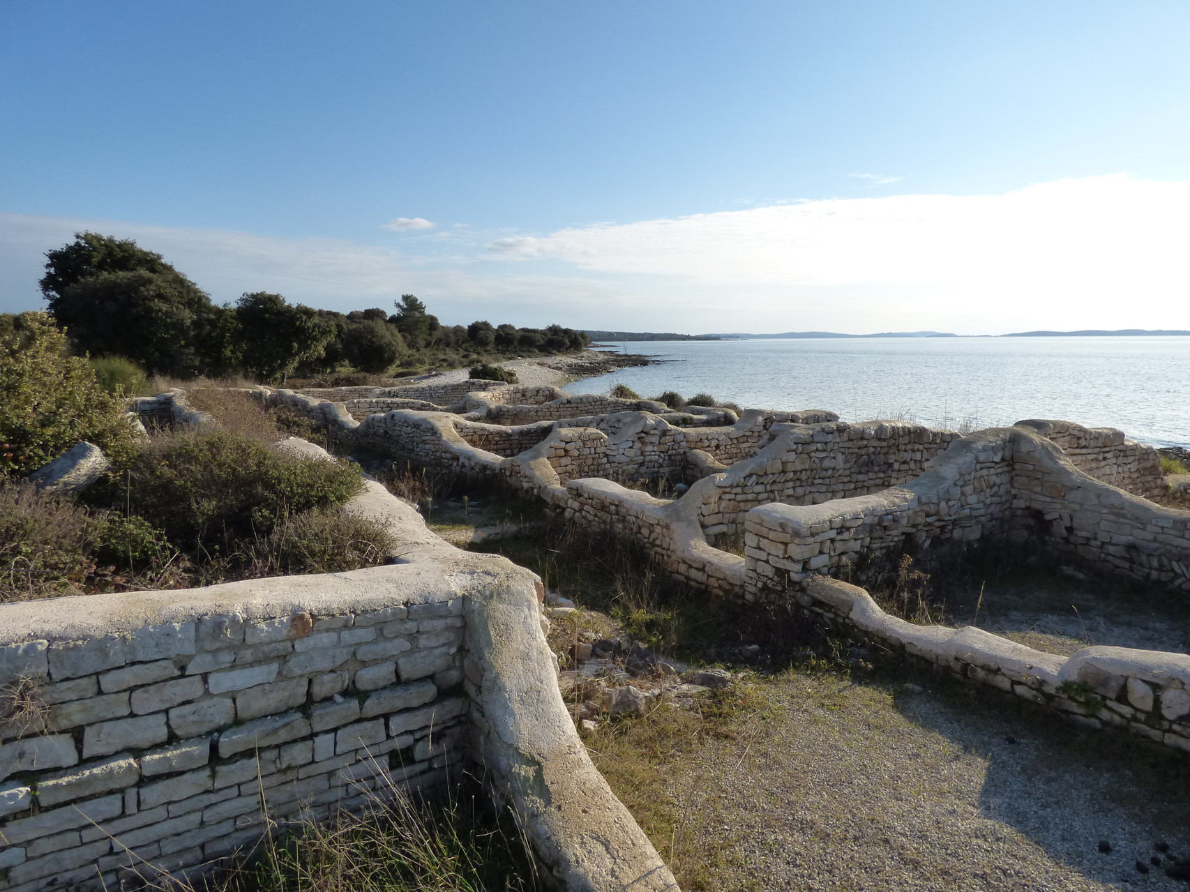 Ehemalige römische Villa am Strand