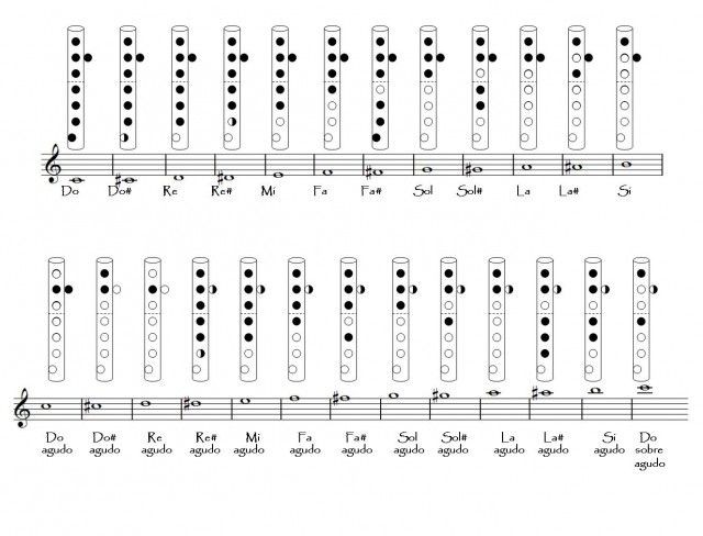 Posicion De Los Dedos En La Flauta Pagina Web De Luciadiazmusica Registro medio de la flauta traversa (notas agudas en flauta). posicion de los dedos en la flauta