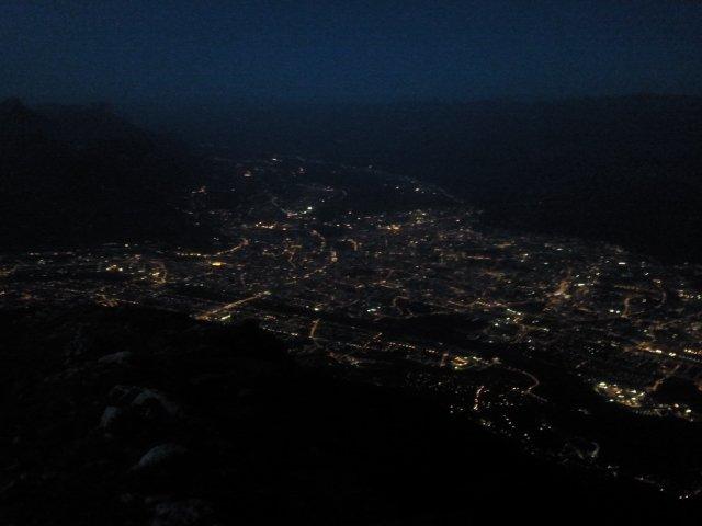 11-Belle vue sur Grenoble by night, du haut du Vercors (17août 21h14)