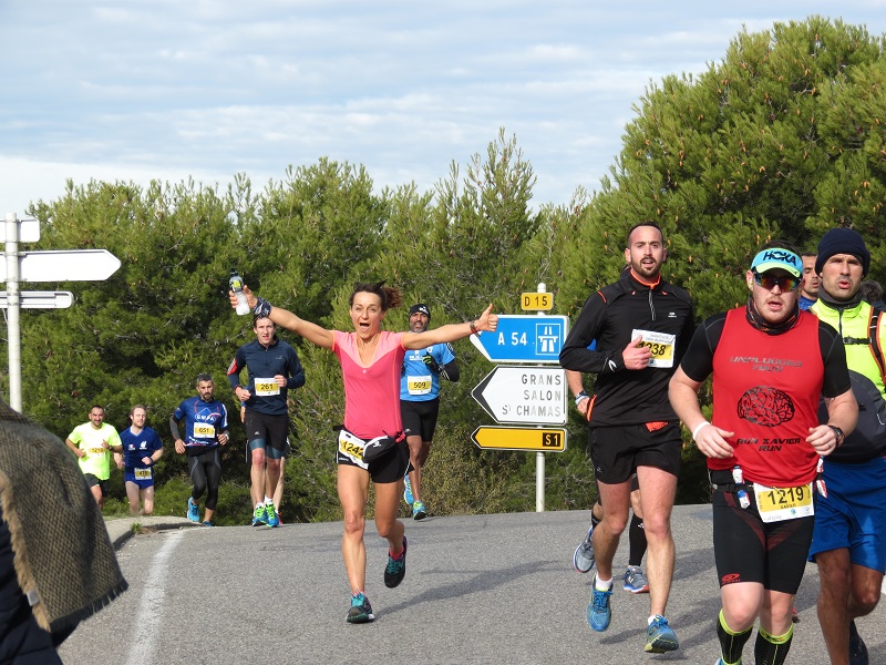 22-Stéphanie en pleine forme au 21ème km