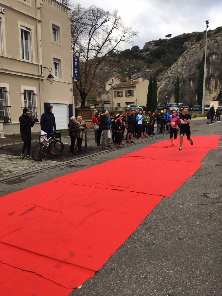 11-Voici les arrivées du 16km- celle de Stef, au sprint