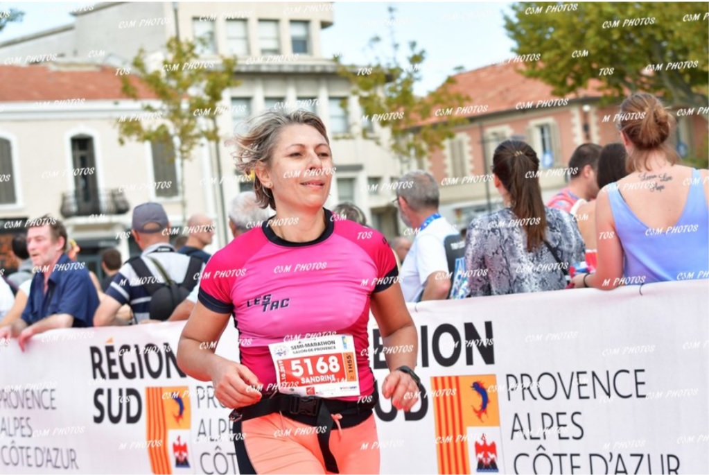 17-L'arrivée de Sandrine après 21kms