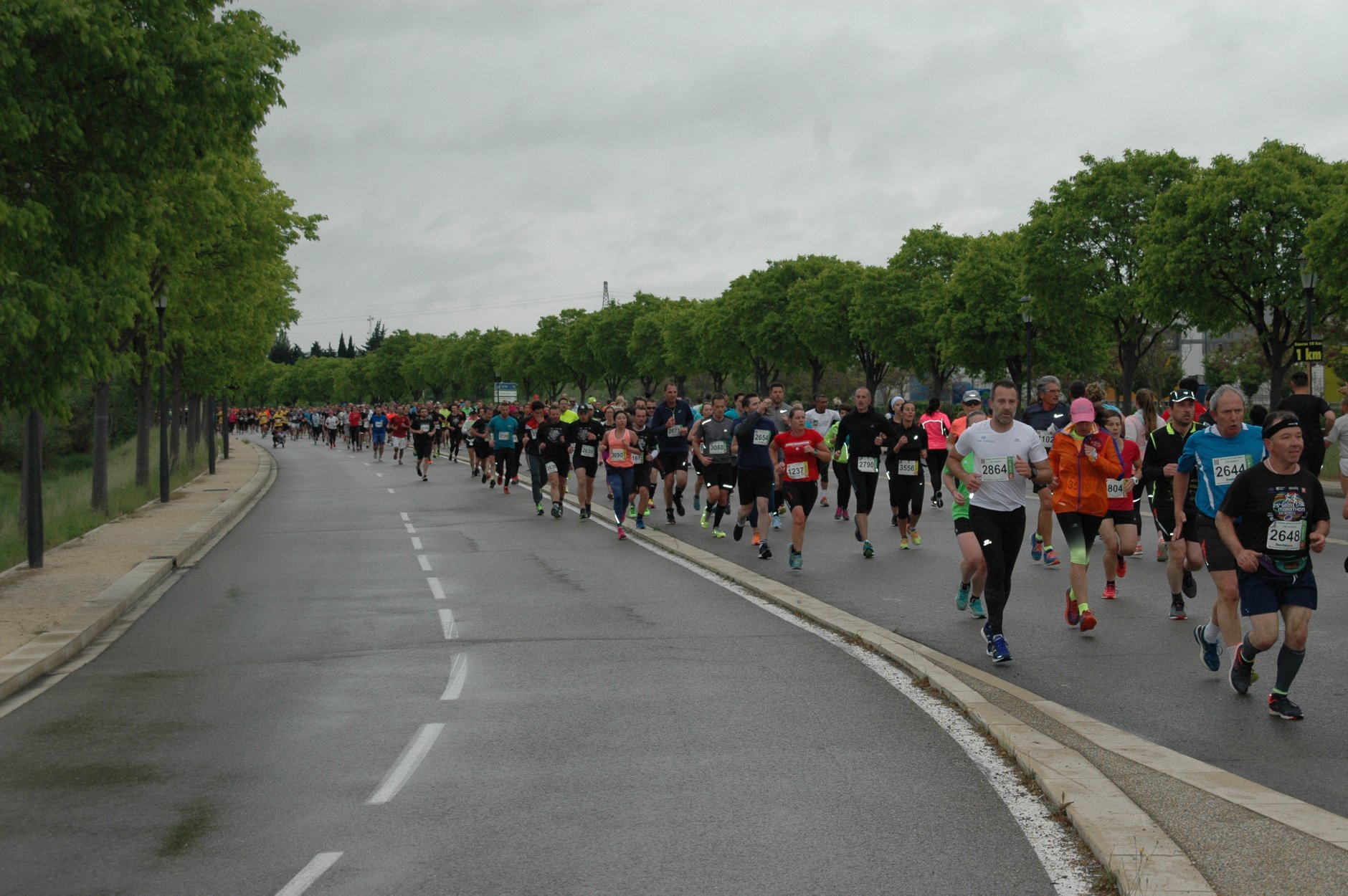 2- Beaucoup de monde sous la pluie..