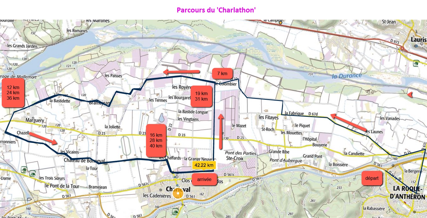 1-Le parcours du 'Charlathon'