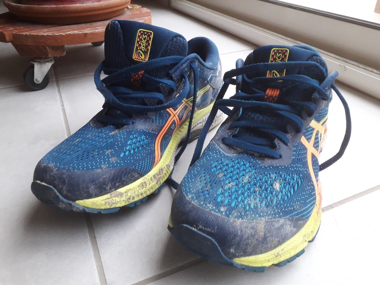 29-Les chaussures de trail.. euh de route, de Thomas