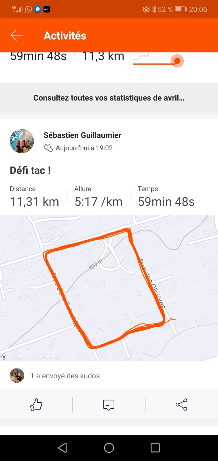 47-Joli trace d'1h de running pour Seb' G