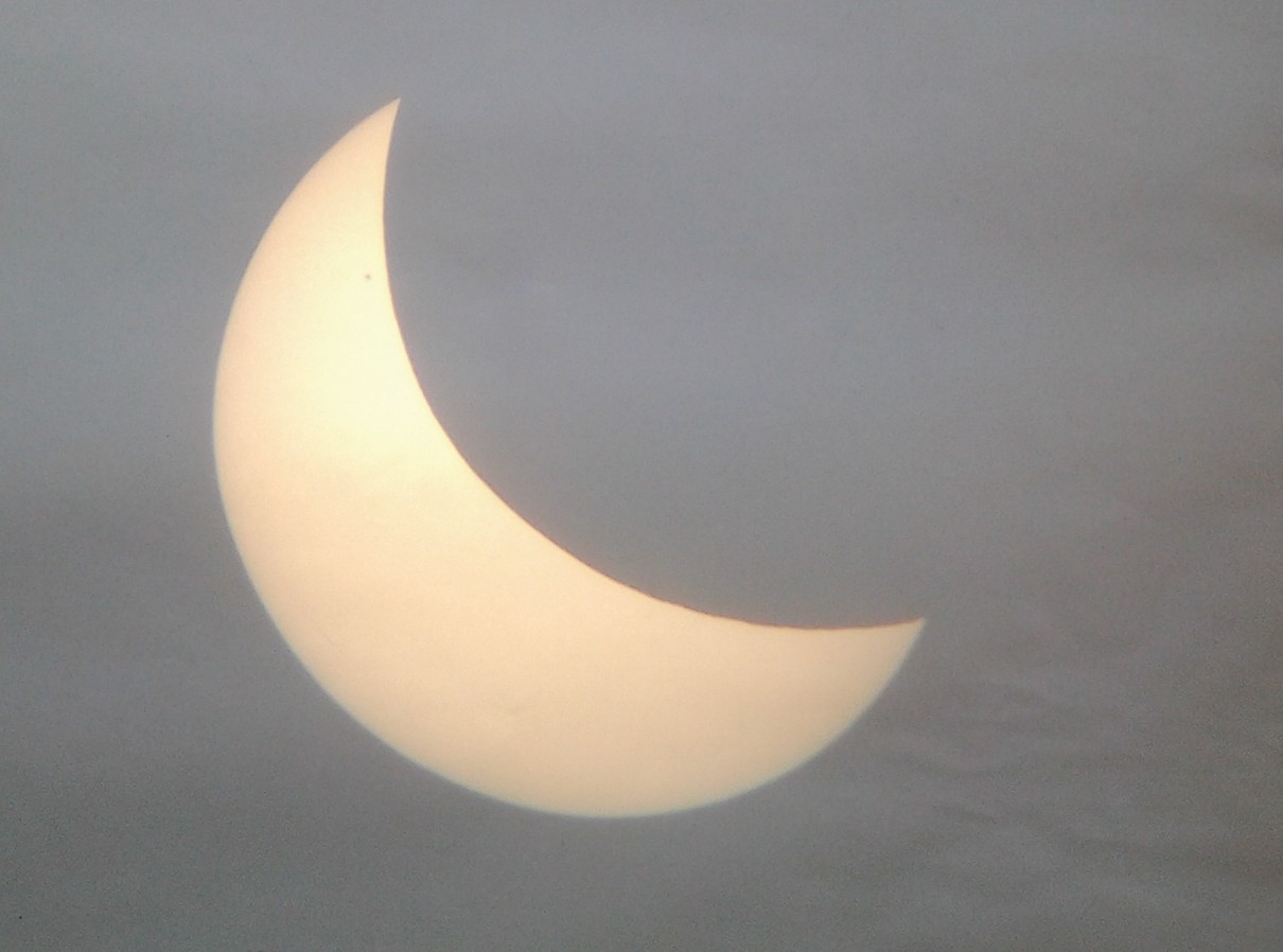 Das Bild auf dem Beobachtungsschirm der Astro-AG.
