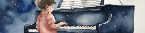 enfant jouant du piano