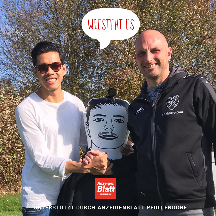 Links Hoan Luu Duc (Gründer Wiestehtes) und rechts Frank Schultheiß (Vorstand des TSV Aach-Linz)