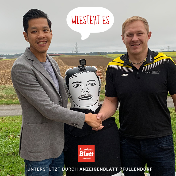 Foto: Links Hoan Luu (Gründer Wiestehtes) und rechts Daniel Höfler (Vorstand des KSV Taisersdorf)