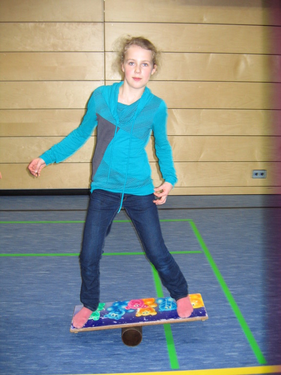 Balance auf dem Rola-Brett