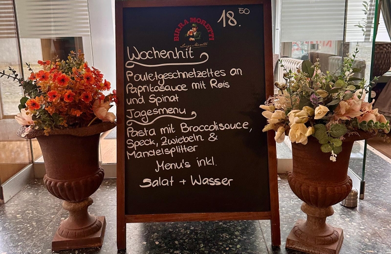 Mittagsmenu Ristorante Pizzeria cosi Solothurn