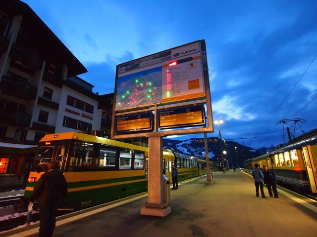 グリンデルヴァルトの駅