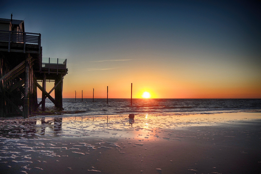 Sonnenuntergang in St. Peter-Ording