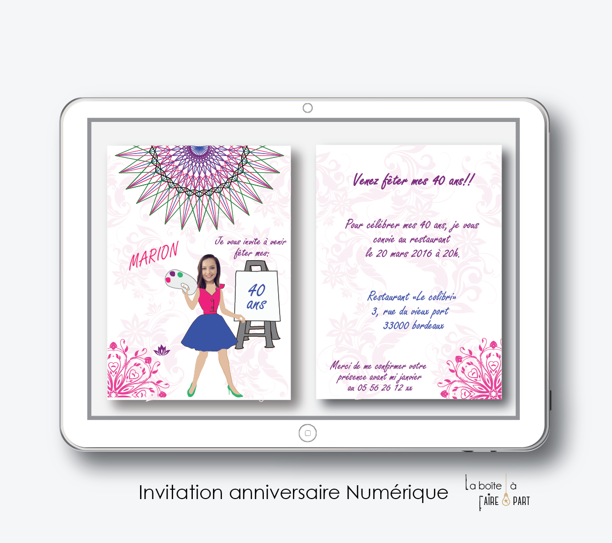 Invitation Anniversaire Femme Mandala Faire Part Naissance Faire Part Mariage Bapteme Invitation Anniversaire La Boite A Faire Part Invitation Anniversaire Femme Mandala Faire Part Naissance Faire Part Mariage Bapteme Invitation Anniversaire La Boite A Faire Part