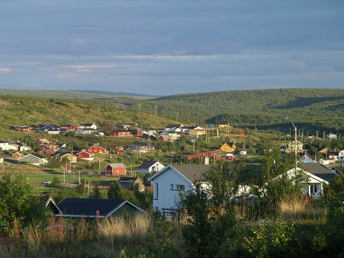 Kautokeino vom Berg aus