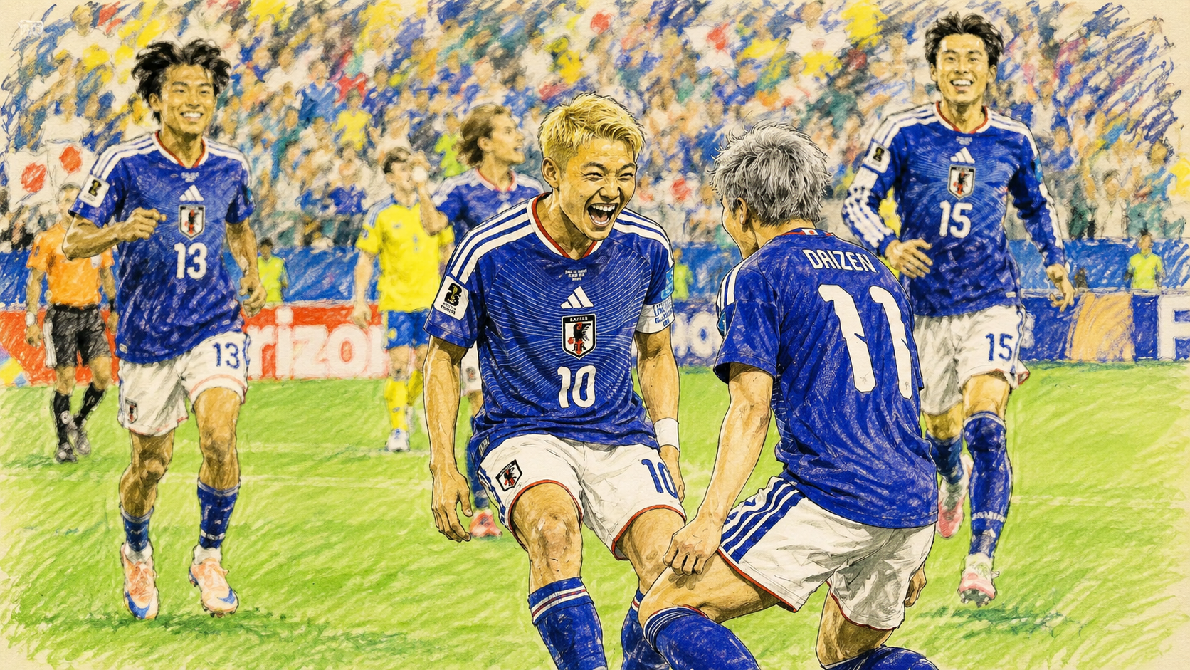 W杯サッカー日本代表予選通過