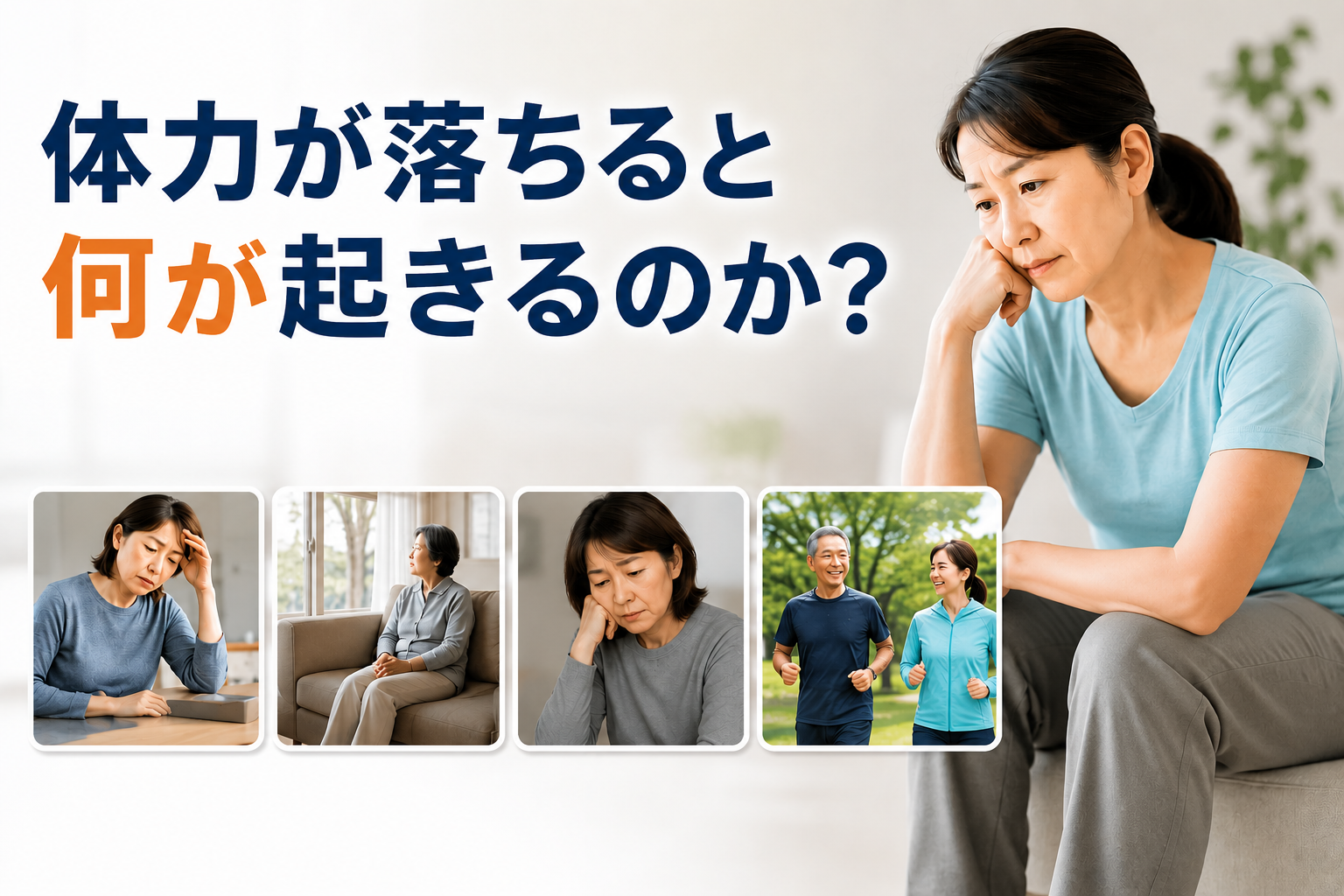 体力が落ちていくと何が起きるのか？