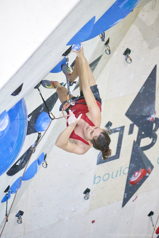  Zoé Egli competing at IFSC eUROPEAN Cup Lead Ostermundigen