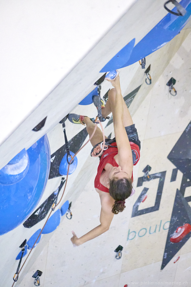  Zoé Egli competing at IFSC eUROPEAN Cup Lead Ostermundigen