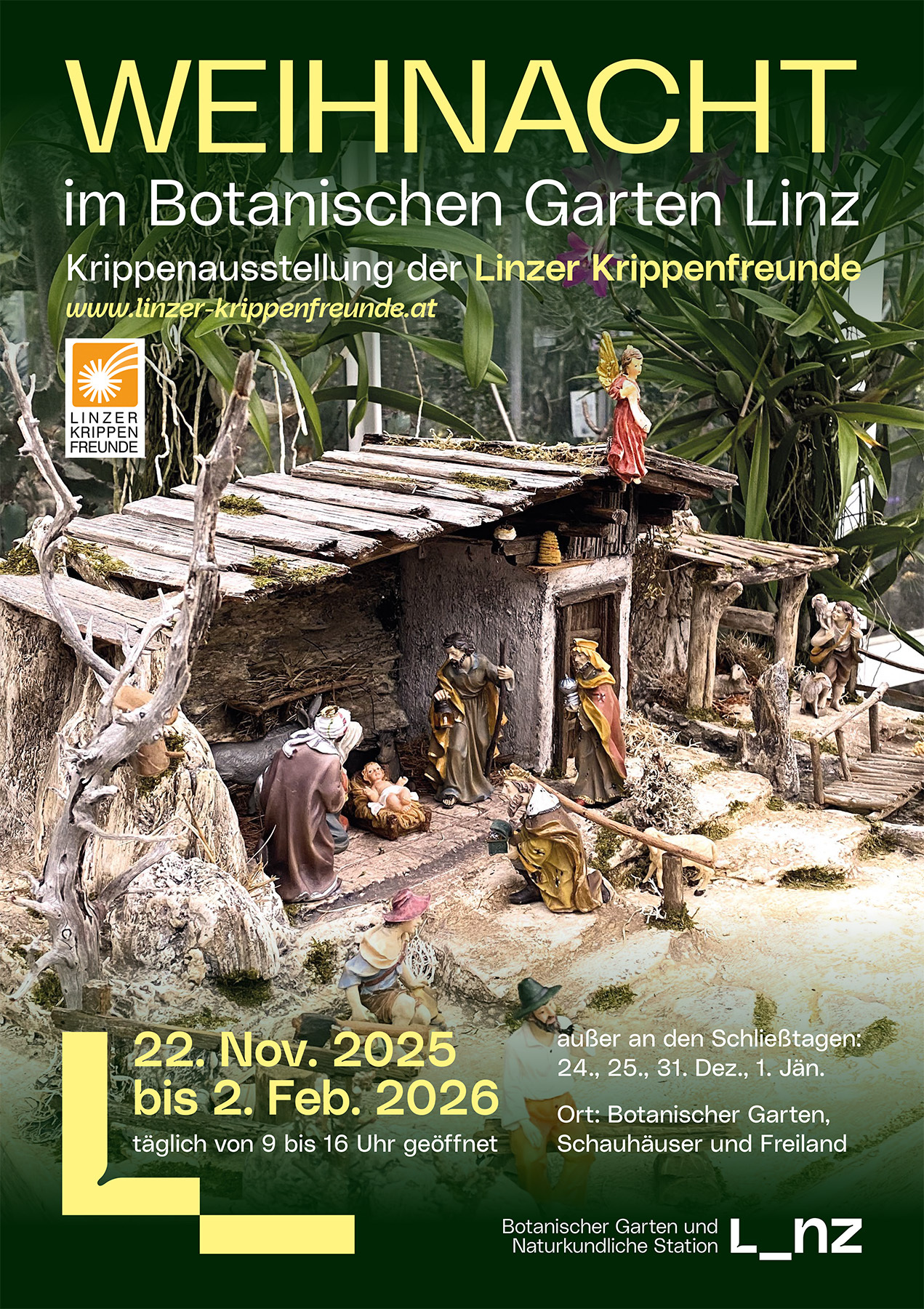 Krippenausstellung Botanischer Garten Linz 2025