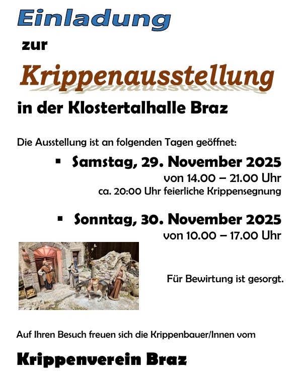 Krippenausstellung Braz 2025