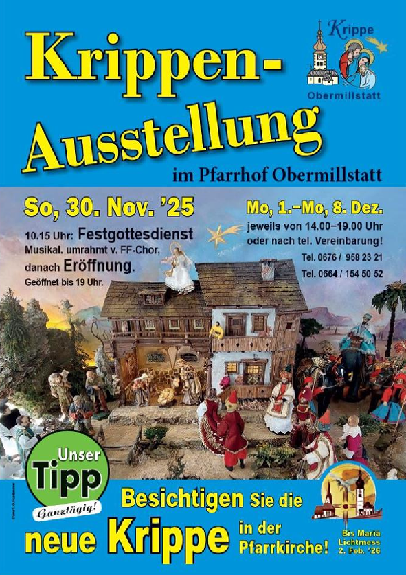 Krippenausstellung Obermillstatt 2025