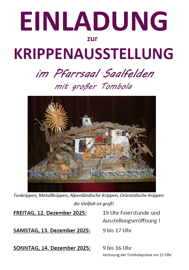 Krippenausstellung Saalfelden 2025