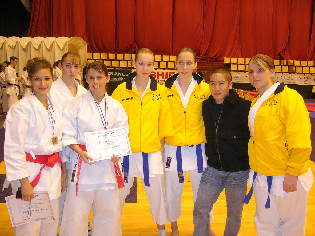 les filles du CKS,krystel, nathi et sarah vainqueur de la coupe de France 