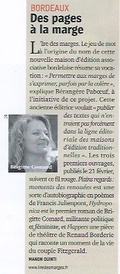 Lancement des éditions L'Ire des marges, février 2013
