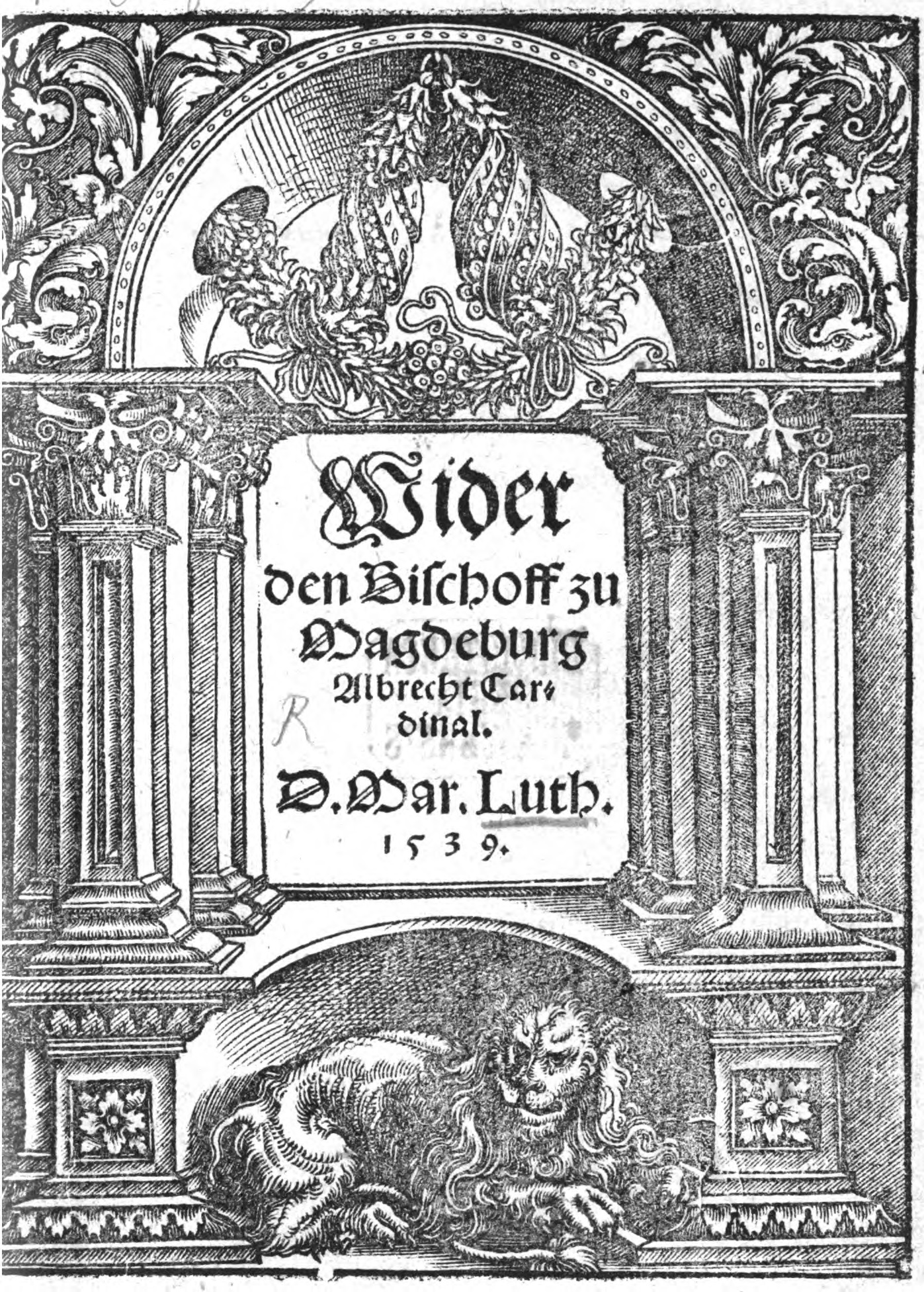 Luther Buch: Wider den Bischof zu Magdeburg