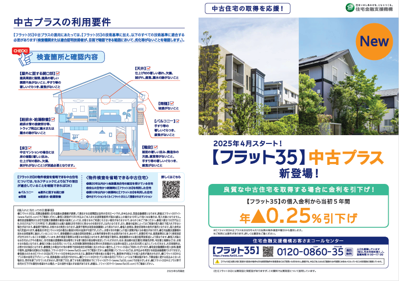 出処　住宅金融支援機構「中古プラス」の案内パンフレット